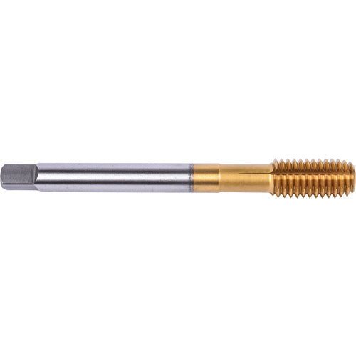 3/4″- 10 Union Butterfield HSS-PM TiN/Top Applix UNC UNC Machine Forming Tap Fluteless DIN/ANSI E-code # 1681AP3/4X10 - Exact Industrial Supply