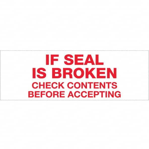 Tape Logic - Shipping & DOT Labels Message Type: Shipping Label Legend: If Seal is Broken - Benchmark Tooling