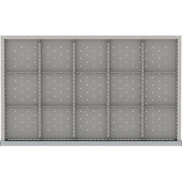 LISTA - 15-Compartment Drawer Divider Layout for 3.15" High Drawers - Benchmark Tooling