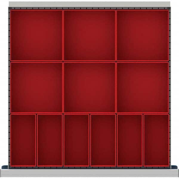 LISTA - 12-Compartment Drawer Divider Layout for 3.15" High Drawers - Benchmark Tooling