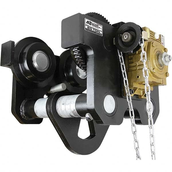 OZ Lifting Products - Trolleys Type: Geared Beam Trolley Load Capacity (Lb.): 40,000.000 - Benchmark Tooling