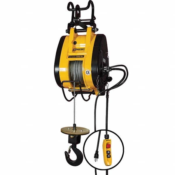OZ Lifting Products - Electric Hoists Type: Wire Rope Hoist Load Capacity (Ton): 0.5 - Benchmark Tooling