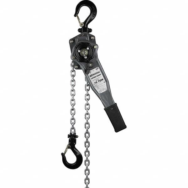 OZ Lifting Products - 1,500 Lb Capacity, 10' Lift Height, Chain Manual Lever Hoist - Benchmark Tooling