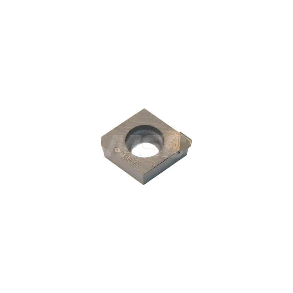 Turning Insert: CCMA21.50.5RH NPD10, Polycrystalline Diamond Uncoated Finish, Neutral, 0.0709″ Long, 0.0079″ Corner Radius, 80.0 ° N/A Diamond, Series NPD10