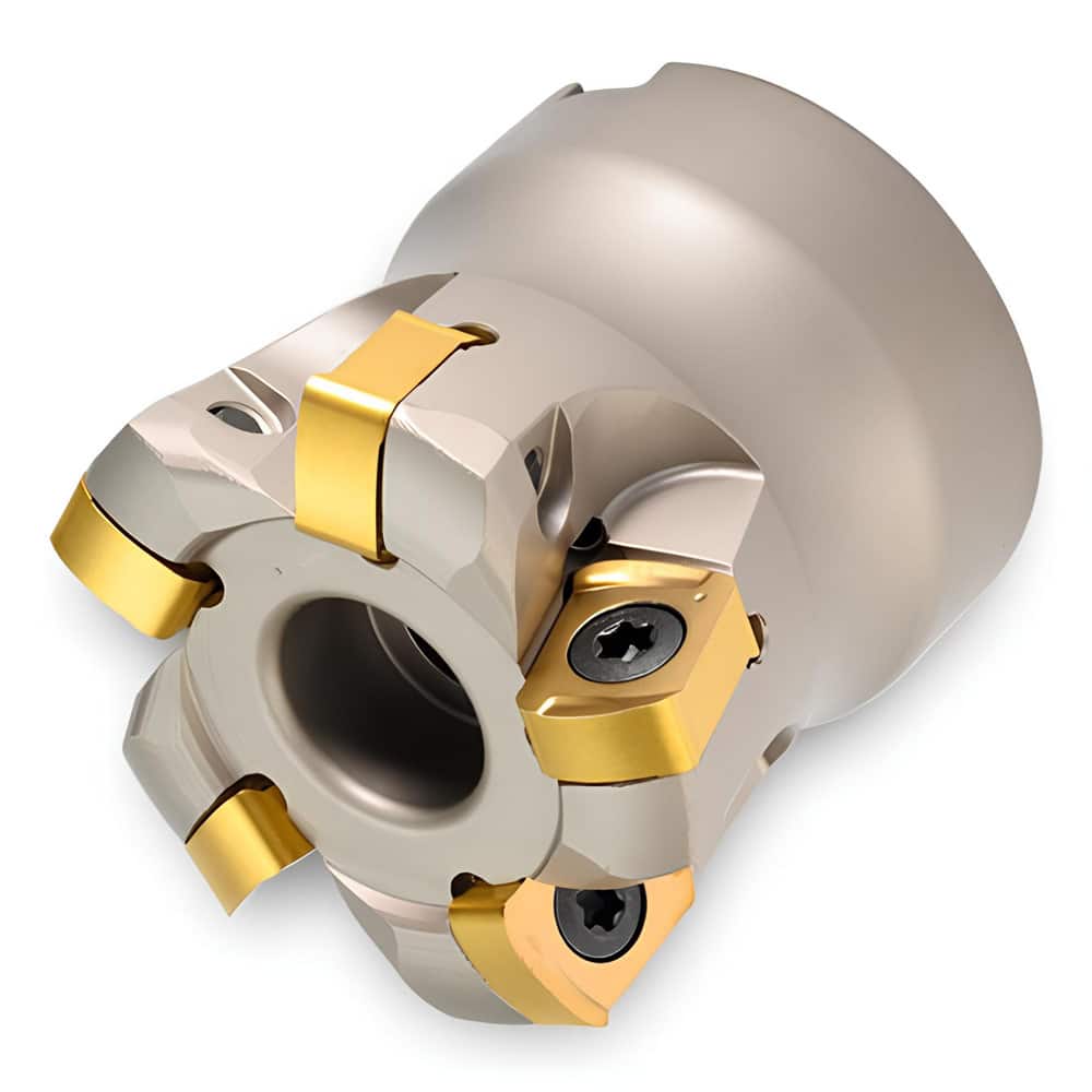 Indexable High-Feed Face Mills; Minimum Cutting Diameter: 1.3840 in; Maximum Cutting Diameter: 2.0000 in; Maximum Depth Of Cut: 0.0780 in; Arbor Hole Diameter (mm): 0.75; Compatible Insert Size Code: 1105; Maximum Ramping Angle: 0.5 ™; Series: TG1J; Cutt