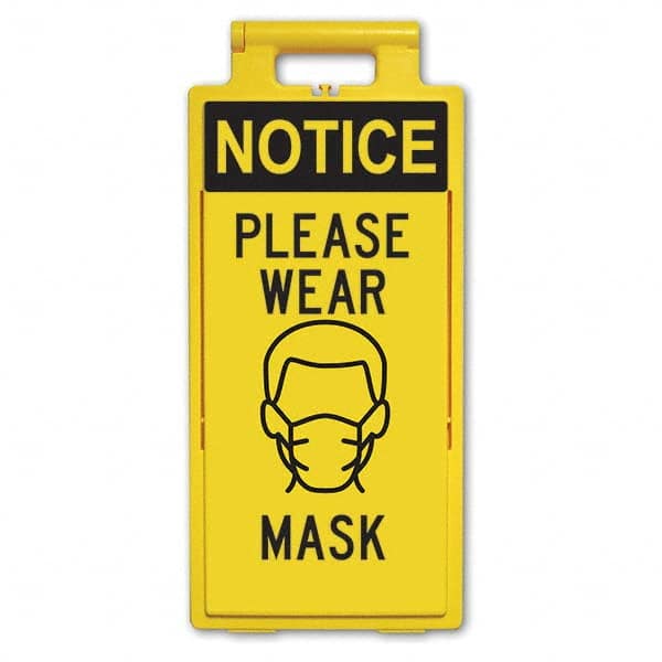 PRO-SAFE - Cone & A Frame Floor Signs Shape: A-Frame Type: Accident Prevention - Benchmark Tooling
