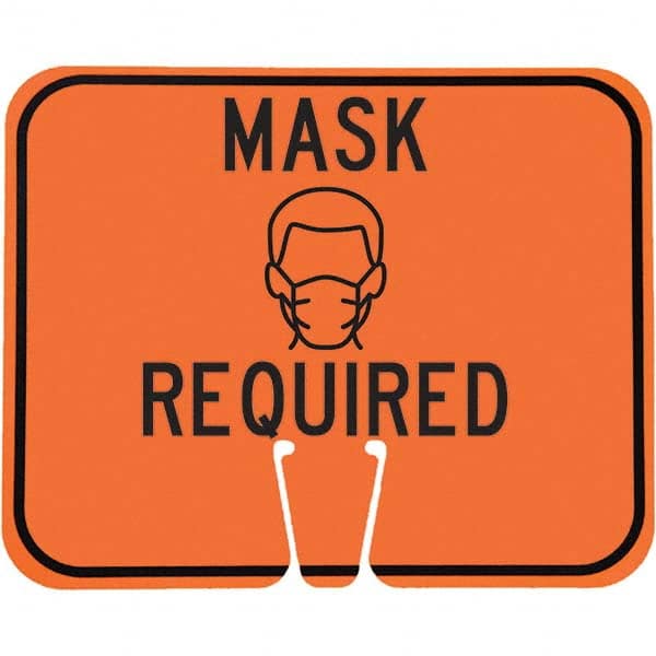 PRO-SAFE - "Notice - Mask Required", 12-1/2" Wide x 10-1/2" High, ABS Safety Sign - Benchmark Tooling