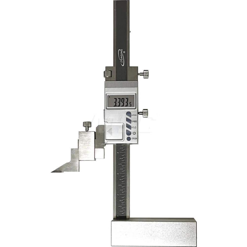 Electronic Height Gage: 6″ Max, 0.0005″ Resolution, ±0.001″ Accuracy
