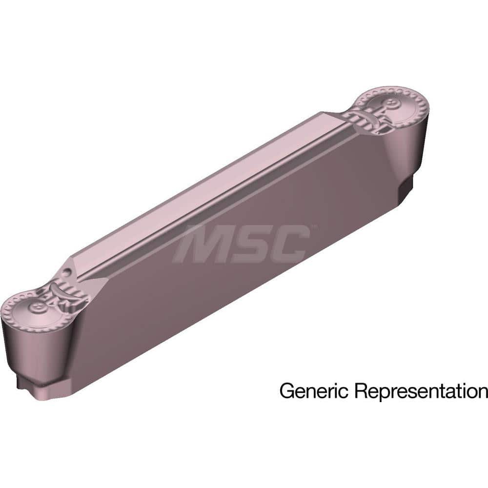 Grooving Insert: GCM4020RN AC530U, Solid Carbide Super ZX Finish, Neutral, 4 mm Cutting Width, 25 mm Max Depth, Series GND