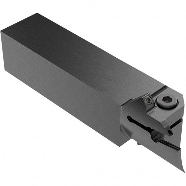 Seco - CFI, External, Left Hand, 16.5mm Max Depth of Cut, 140 to 230mm Groove Width, Indexable Grooving Tool Holder - LC.. 1605.. Insert Compatibility, 25mm Shank Height, 25mm Shank Width, 124.5mm OAL, Through Coolant - Benchmark Tooling