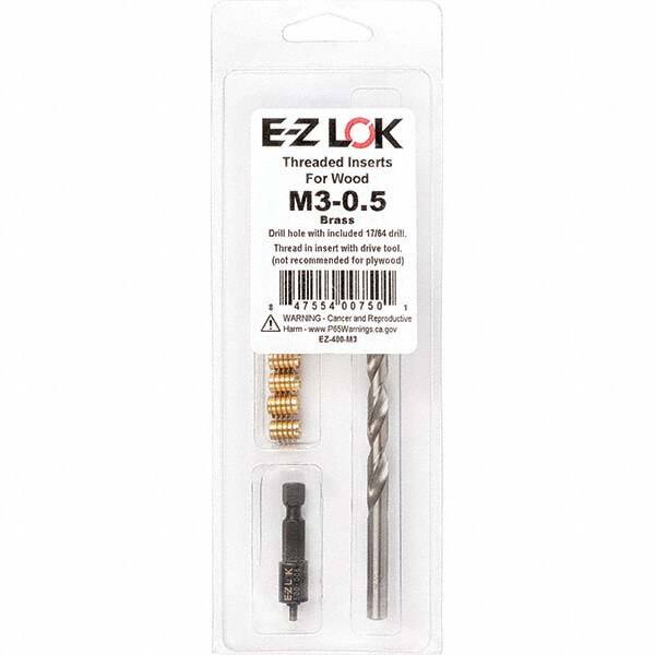 E-Z LOK - Thread Repair Kits Insert Thread Size (mm): M3x0.50 Includes Drill: Yes - Benchmark Tooling