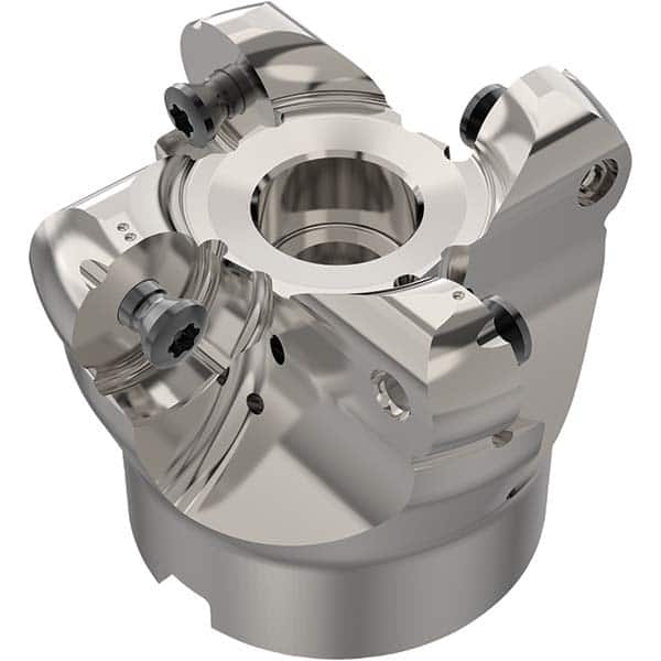 Indexable Copy Face Mills; Cutting Diameter (Inch): 2.5; Cutting Diameter (Decimal Inch): 2.5; Maximum Depth of Cut (Decimal Inch): 0.375; Compatible Insert Size Code: RPHT19; Arbor Hole Diameter (Decimal Inch): 0.75; Maximum Ramping Angle: 10.4 ™; Overa