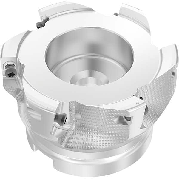 Indexable Square-Shoulder Face Mill: R220.69-03.00-XO16-6A, 3'' Cut Dia, 1.0000″ Arbor Hole Dia, Uses 6, XOMX & XOEX Inserts, Through Coolant, Series R220.69