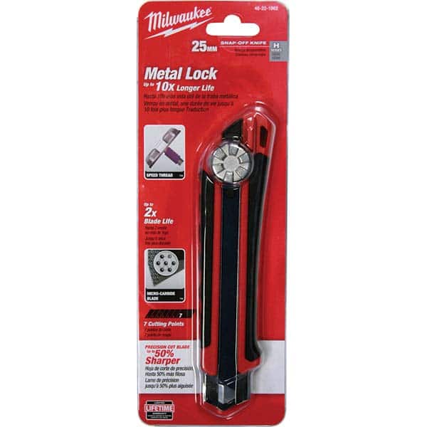 Milwaukee Tool - Utility Knives, Snap Blades & Box Cutters Type: Snap Off Knife Blade Type: Snap-Off - Benchmark Tooling
