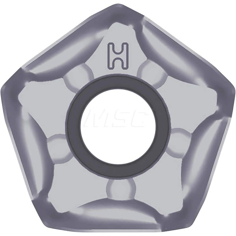 Kyocera PNMU 0905XNERGH PR015S Grade PVD Carbide, Indexable Milling Insert, Pentagon, Rake Angle, Milling Insert for Roughing in (H) Hardened Materials