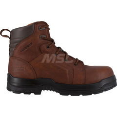Work Boot: Size 15, 6″ High, Leather, Composite Toe Brown, Medium Width