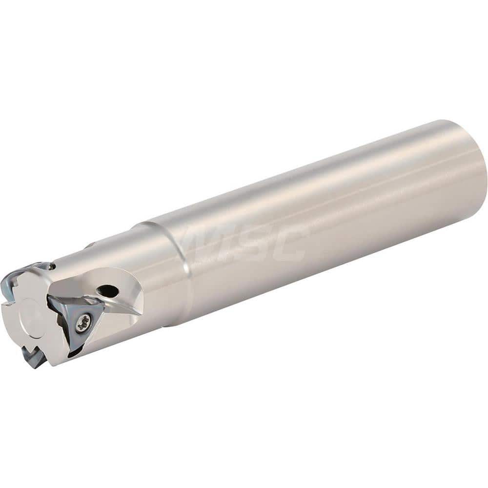 Indexable Square-Shoulder End Mill: MEV22S20063T, 0.8661'' Cut Dia, Cylindrical Shank Uses 3, Through Coolant, 110.00 mm OAL