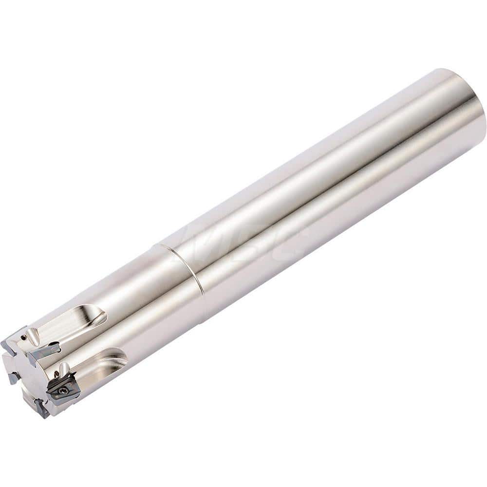 Indexable Square-Shoulder End Mill: MEC25S2511T4, 0.9843'' Cut Dia, Cylindrical Shank Uses 4, Through Coolant, 120.00 mm OAL