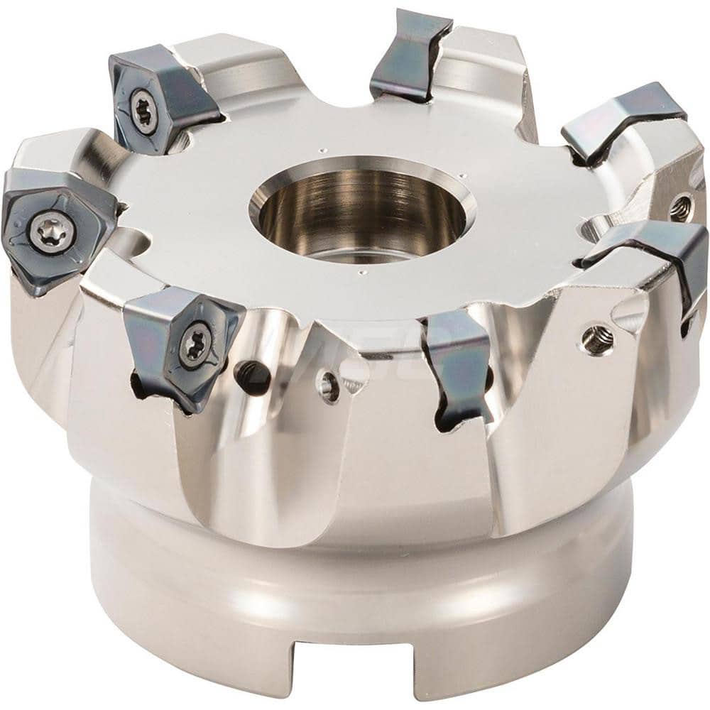 Kyocera MFWN90125R 05 14T Inch Bore Diameter, Extra-Fine Pitch, 14 Flute, 90 Degree Face Mill with a 4.9213 Cutting Diameter for Shouldering, Slotting, Facing, Plunging Applications