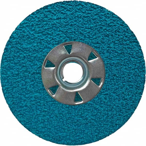 VSM - 5" Diam, 7/8" Hole, 36 Grit Ceramic Fiber Disc - Benchmark Tooling