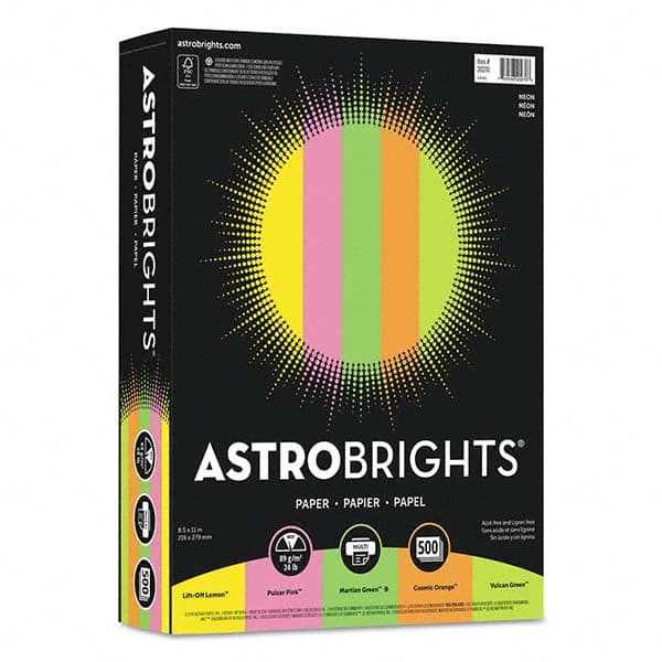 Astrobrights - Office Machine Supplies & Accessories Office Machine/Equipment Accessory Type: Copy Paper For Use With: Copiers; Inkjet Printers; Laser Printers - Benchmark Tooling