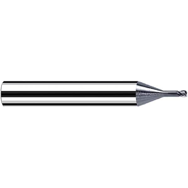 Fraisa - 2mm Diam 4 Flute Solid Carbide 0.2mm Corner Radius End Mill - Benchmark Tooling