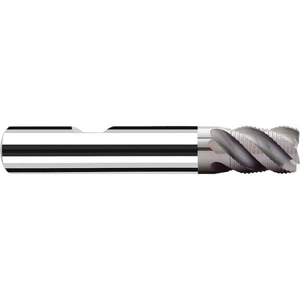 Fraisa - 1/2" Diam, 5/8" LOC, 4 Flute Solid Carbide Roughing Square End Mill - Benchmark Tooling