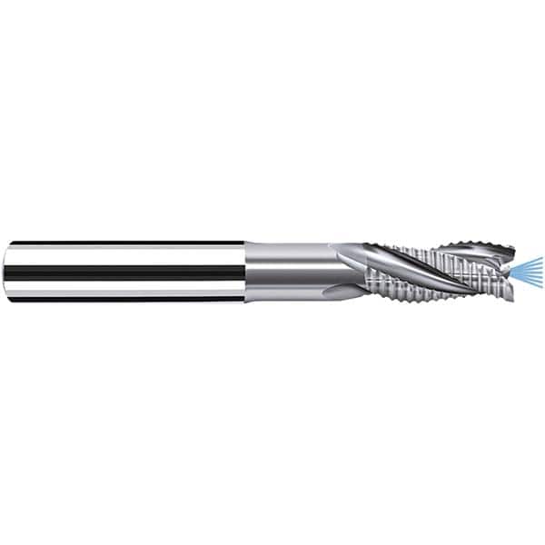Fraisa - 8mm Diam, 18mm LOC, 3 Flute Solid Carbide Roughing Square End Mill - Benchmark Tooling
