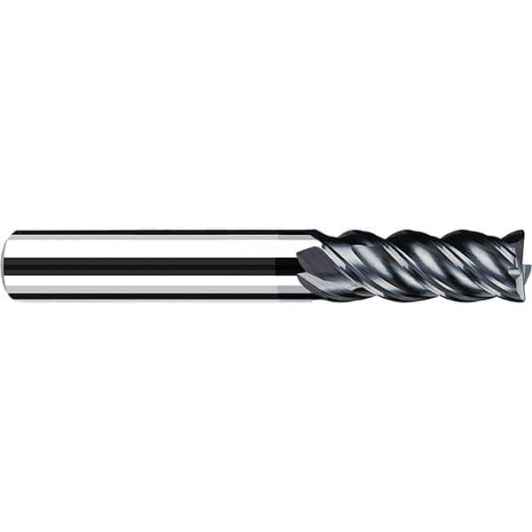 Fraisa - 1/2" Diam 4 Flute Solid Carbide 0.06" Corner Radius End Mill - Benchmark Tooling