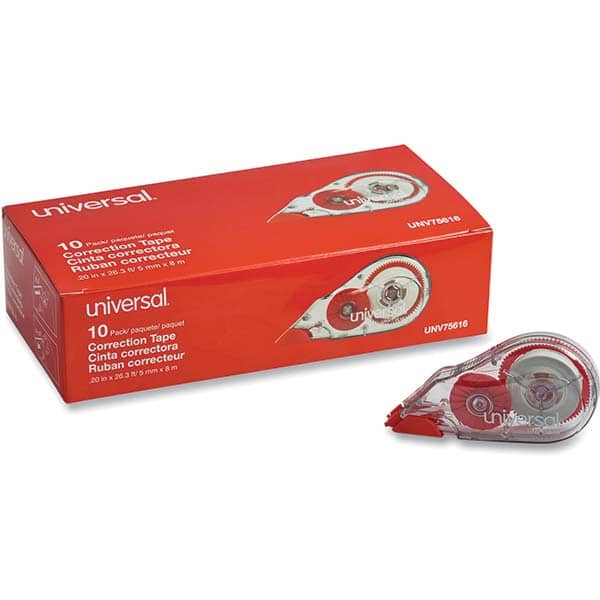 UNIVERSAL - Correction Fluid & Tape Type: Correction Tape Non-Refillable Tape Size: 1/5 x 315" - Benchmark Tooling