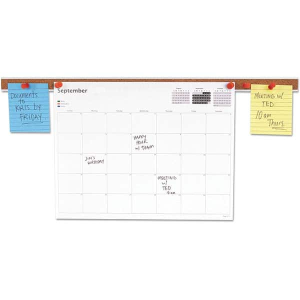 UNIVERSAL - Cork Bulletin Boards Style: Bulletin Color: Brown - Benchmark Tooling