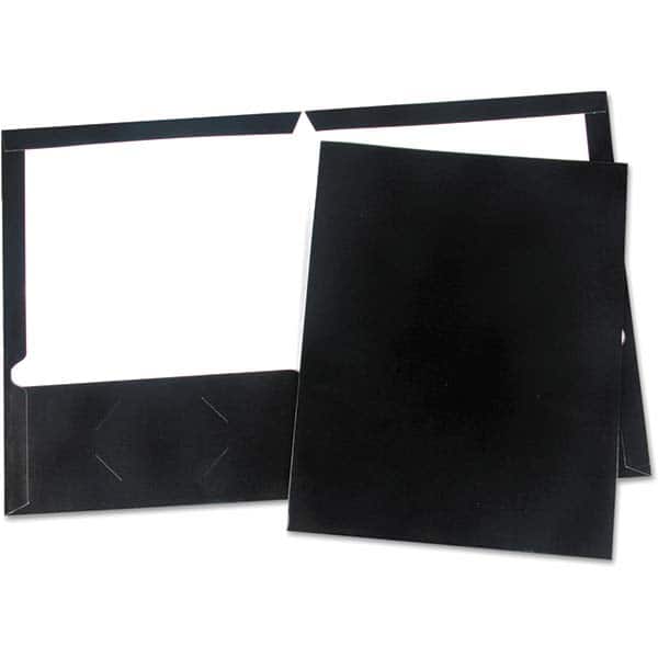 UNIVERSAL - File Folders, Expansion Folders & Hanging Files Folder/File Type: Pocket Folders Color: Black - Benchmark Tooling