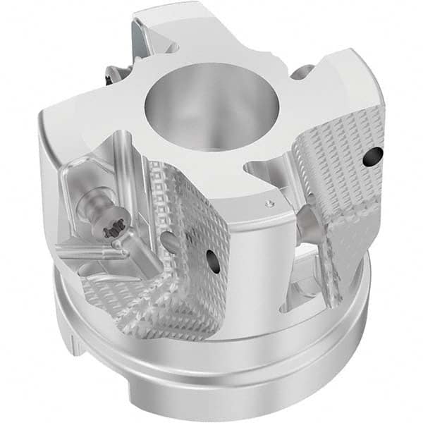 Indexable Square-Shoulder Face Mill: R220.64-0050-ZO16-4A, 22.0000″ Arbor Hole Dia, Uses 4, ZOMX16 Inserts, Through Coolant, Series R220.64