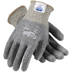19-D320/XL Coated Gloves - G-Tek 3GX Dyneema Diamond - 13G S&P Poly Shell - Gray PU Smooth Grip - A3