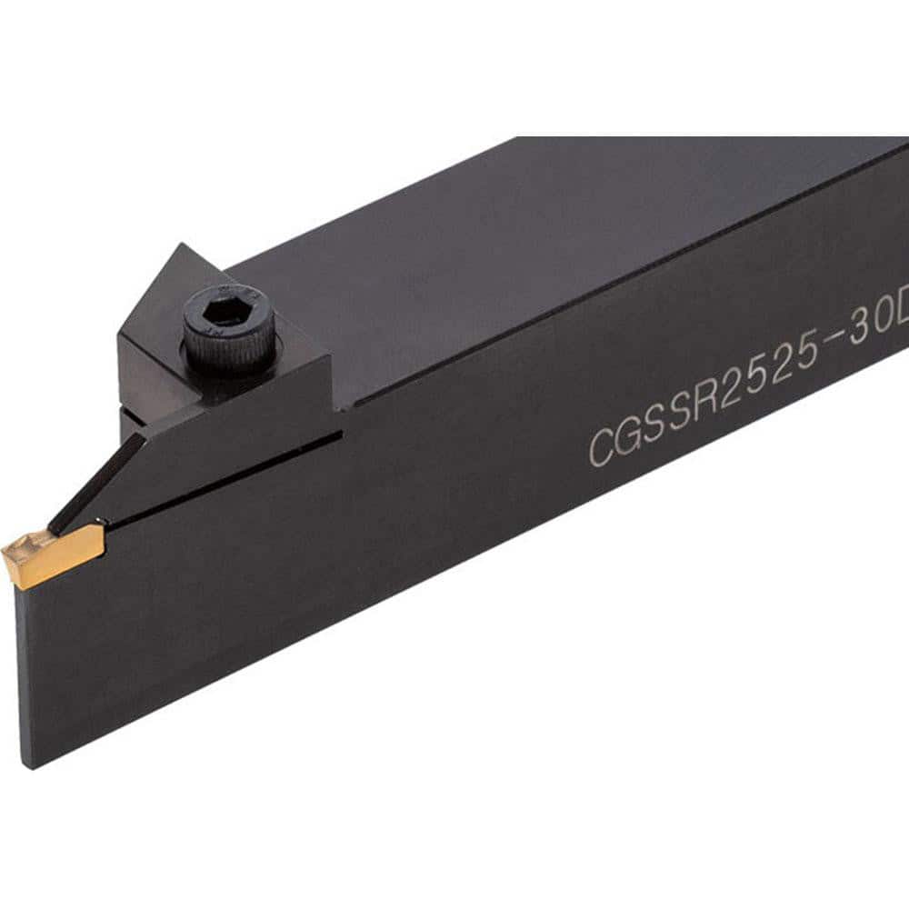 Indexable Grooving Toolholder: CGSSR2020-40D, Uses 4 Inserts, No