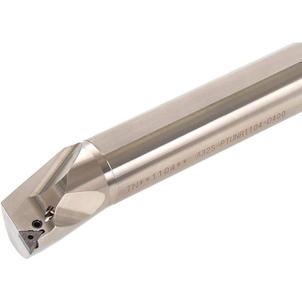 Indexable Boring Bar: A32S-PTUNR1104-D400, 40.00 mm Min Bore, 32.00 mm Shank Dia, 93.00° N/A Steel 250.0000″ OAL, Lever,