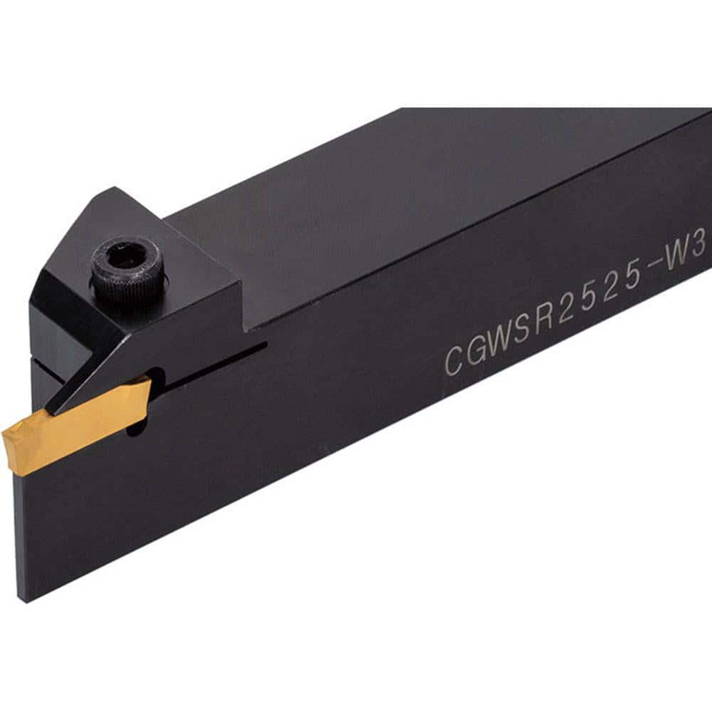 Indexable Grooving Toolholder: CGWSR2525-W40, Uses 4 Inserts, No