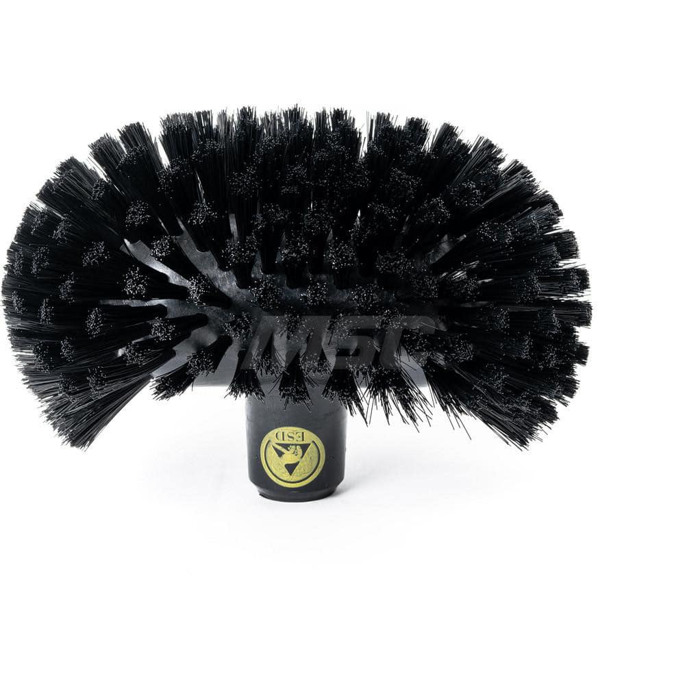 Scrub & Scouring Brushes; Type: Anti Static ESD Tank Brush; Bristle Material: Nylon; Bristle Length (Inch): 1-9/16; Overall Length (Decimal Inch): 8.66000; Head Width (Inch): 5-33/64; Block/Handle Material: Polypropylene; Color: Black; Flagged: No; Descr