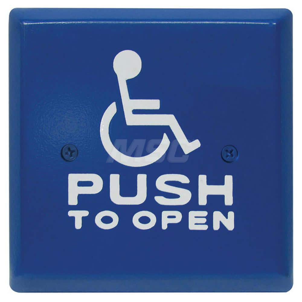 Electromagnet Lock Accessories; Type: Pushplate; For Use With: Automatic Door Operators; Indoor or Outdoor Applications; Material: Stainless Steel; Material: Stainless Steel; For Use With: Automatic Door Operators; Indoor or Outdoor Applications; Type: Pu