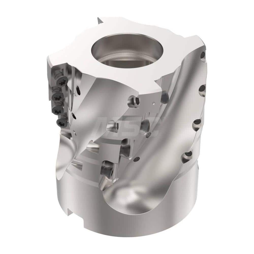 Indexable Square-Shoulder Face Mill: R220.69-02.50-12L4BAN, 2-1/2'' Cut Dia, 1.0000″ Arbor Hole Dia, 1.7280″ Max Cutting Depth Uses 16, XOMX1204 & XOEX1204 Inserts, Through Coolant, Series R220.69