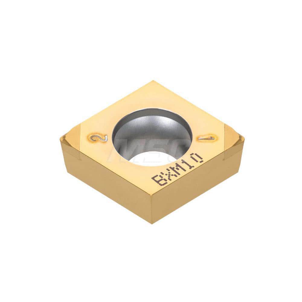 Turning Insert:  2QP-CCGT3251WLHP BXM10,  Polycrystalline Cubic Boron Nitride TiCN Finish,  Neutral,  3/8″ Inscribed Circle,  0.0160″ Corner Radius,  80.0 ° N/A Diamond,  Series  CCGT
