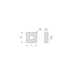 Turning Insert:  SNMM866TRS T9235,  Solid Carbide TiCN, Al2O3 & TiN Finish,  Neutral,  1″ Inscribed Circle,  0.0940″ Corner Radius,  90.0 ° N/A Square,  Series  SNMM