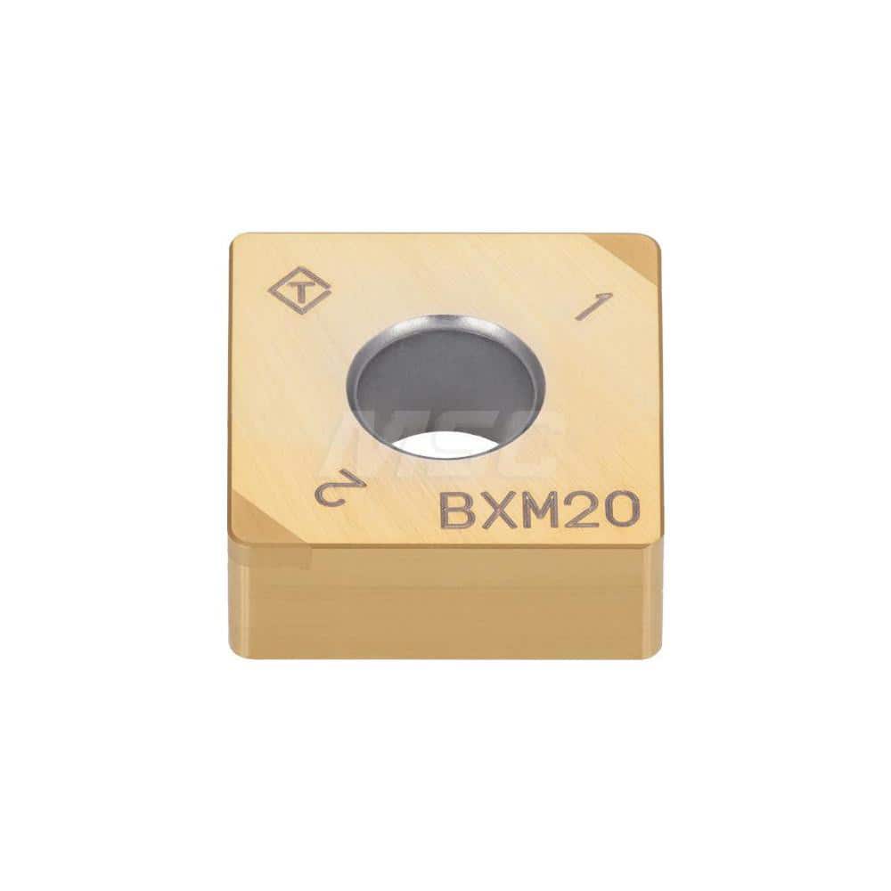 Turning Insert: 2QP-SNGA433 BX480, Polycrystalline Cubic Boron Nitride Uncoated Finish, Neutral, 1/2″ Inscribed Circle, 0.0470″ Corner Radius, 90.0 ° N/A Square, Series SNGA