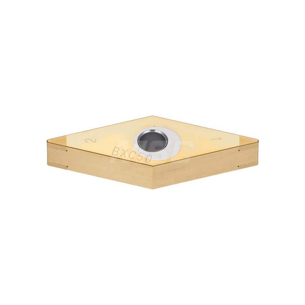 Turning Insert: 4QP-VNGA331 BXA30, Polycrystalline Cubic Boron Nitride TiAlN Finish, Neutral, 3/8″ Inscribed Circle, 0.0160″ Corner Radius, 35.0 ° N/A Diamond, Series VNGA