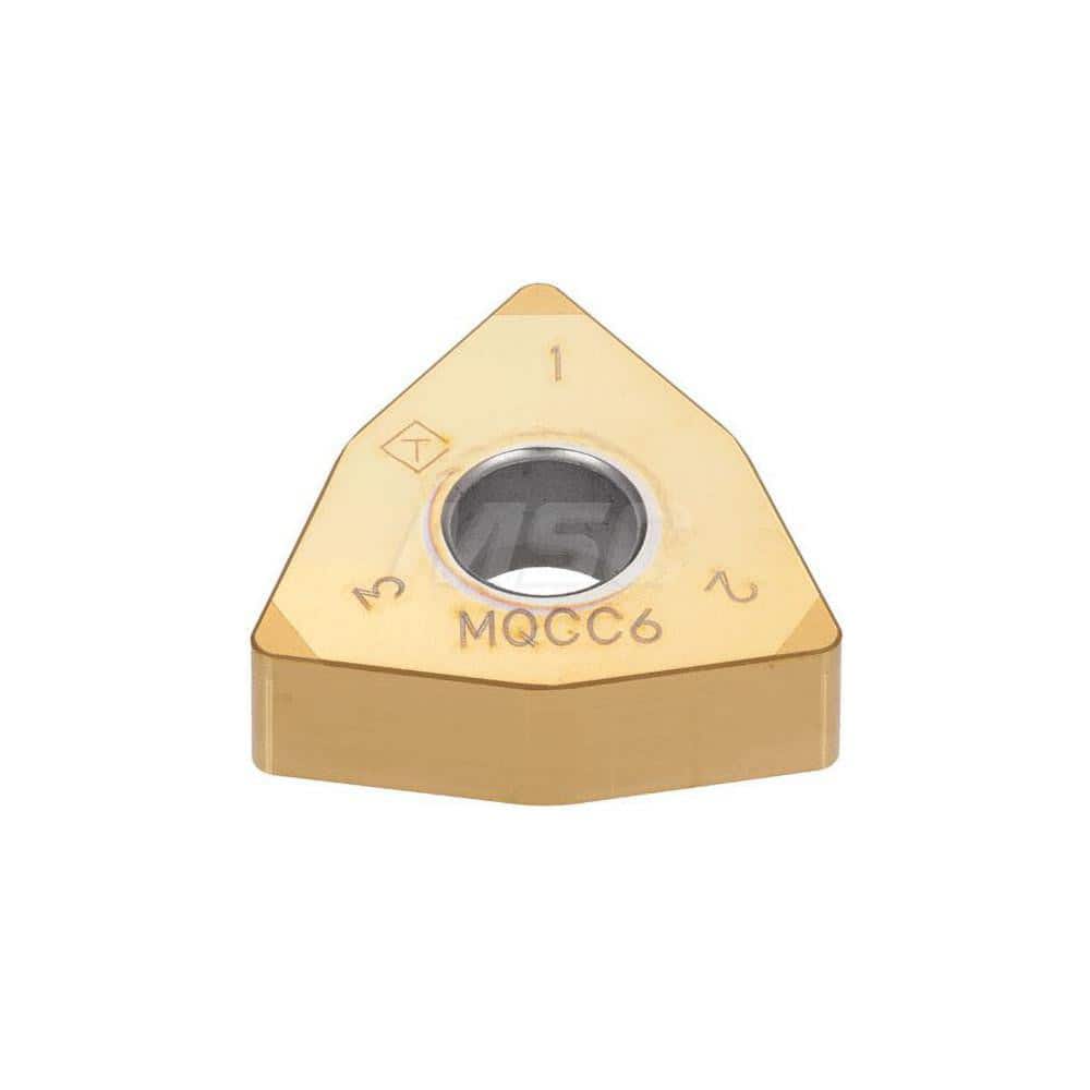 Turning Insert:  3QP-WNGA432-WL BXM10,  Polycrystalline Cubic Boron Nitride TiCN Finish,  Neutral,  1/2″ Inscribed Circle,  0.0310″ Corner Radius,  80.0 ° N/A Trigon,  Series  WNGA
