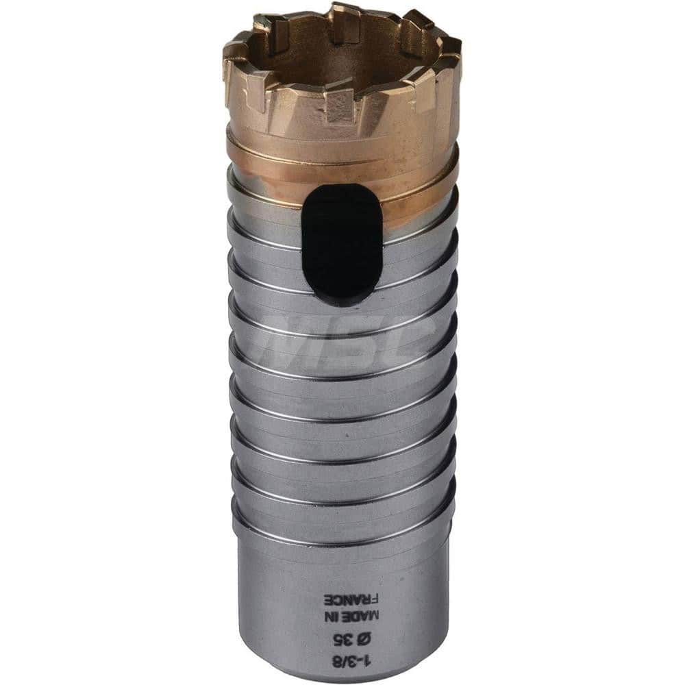 Rebar Cutter Drill Bits; Drill Bit Size (Inch): 1.375 in; Overall Length (Inch): 4.00; Shank Diameter (Inch): 1.0000; Flute Length (Inch): 0.125 in; Shank Type: SDS-Plus Shank; Drill Bit Material: Polycrystalline Diamond (PCD); Alloy Steel; Drill Bit Size