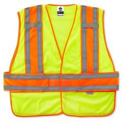 8240HL XL/2XL LIME 2-TONE VEST - Benchmark Tooling