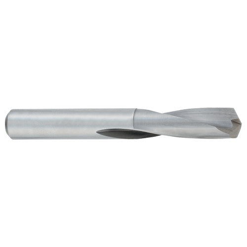 #46 Dia. x #46 Shank × 3/4″ Flute Length × 1-3/4″ OAL, Bright, Solid Carbide Drill