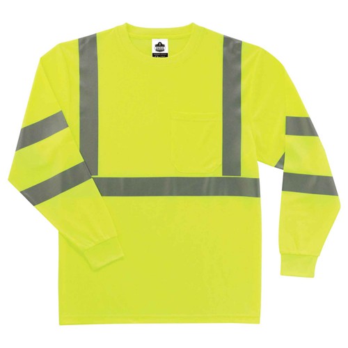 8391 XL Lime Long Sleeve T-Shirt Type R Class 3 - Benchmark Tooling