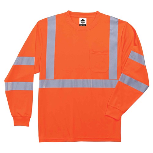 8391 XL Orange Long Sleeve T-Shirt Type R Class 3 - Benchmark Tooling